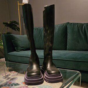 Bottega Veneta Tire Knee High Boots